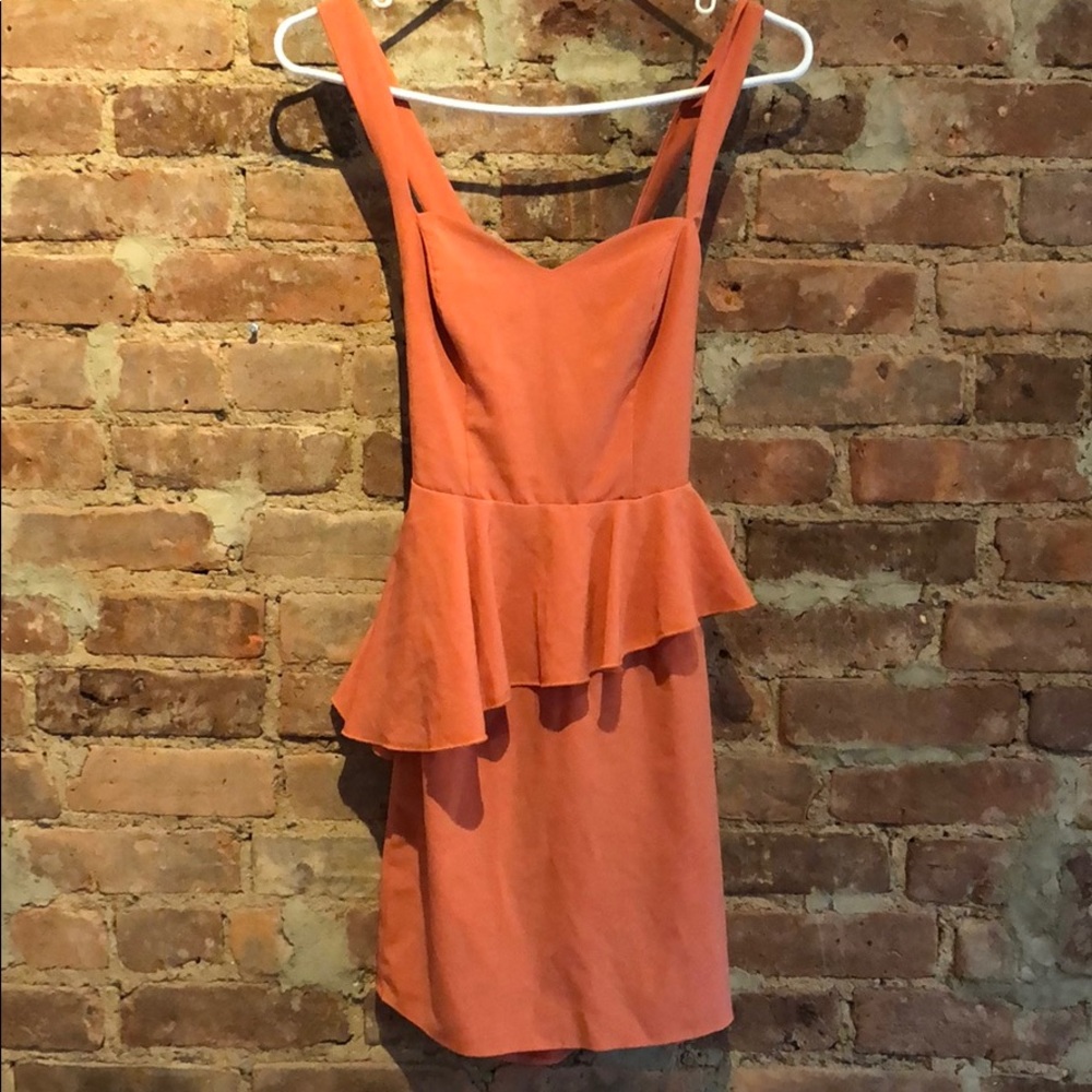 Salmon bodycon dress size small